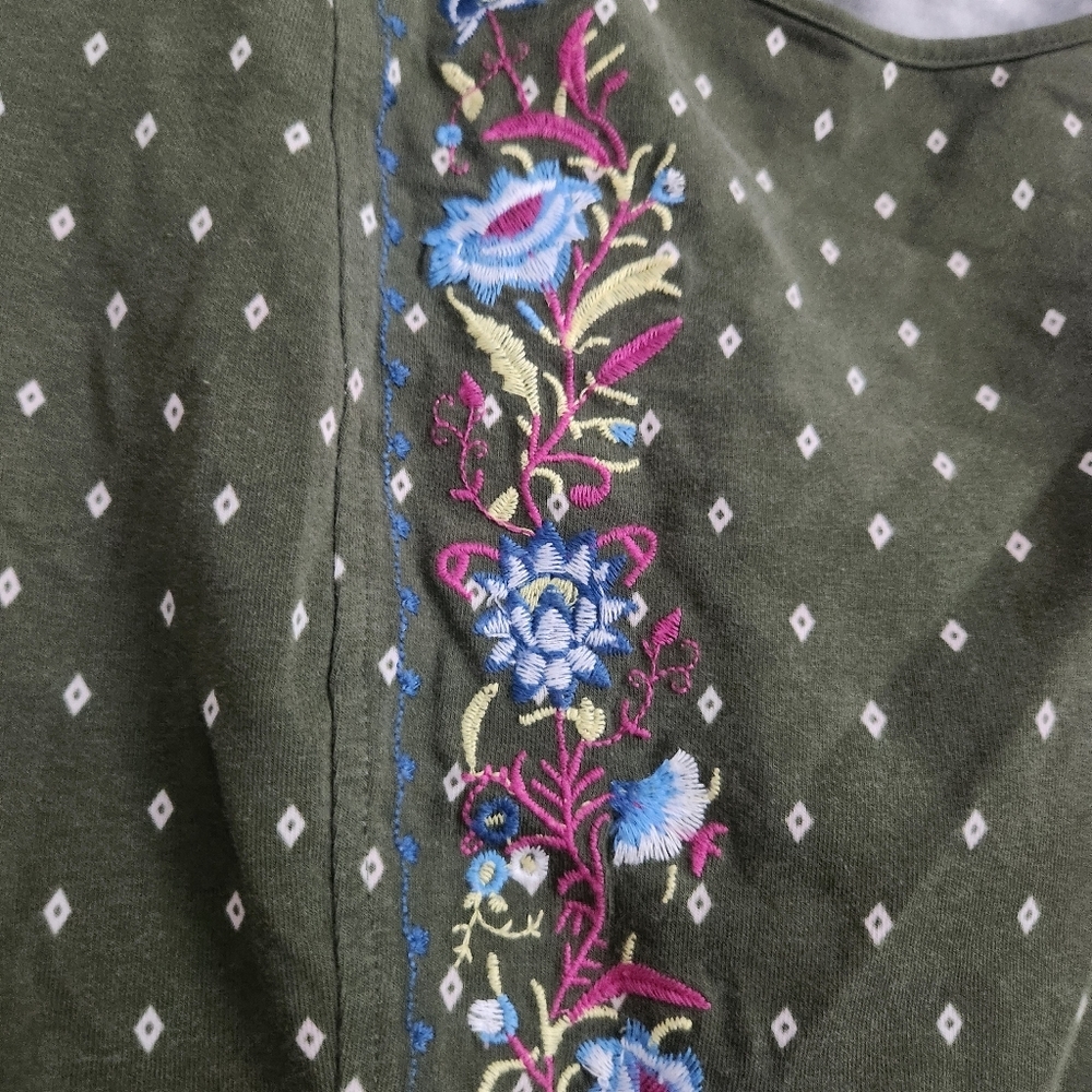 MATILDA JANE THROUGH GENERATIONS EMBROIDERED POLKA DOT‎ BLOUSE szXXL - Picture 3 of 12
